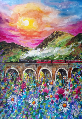 Glenfinnan Evening Original watercolour