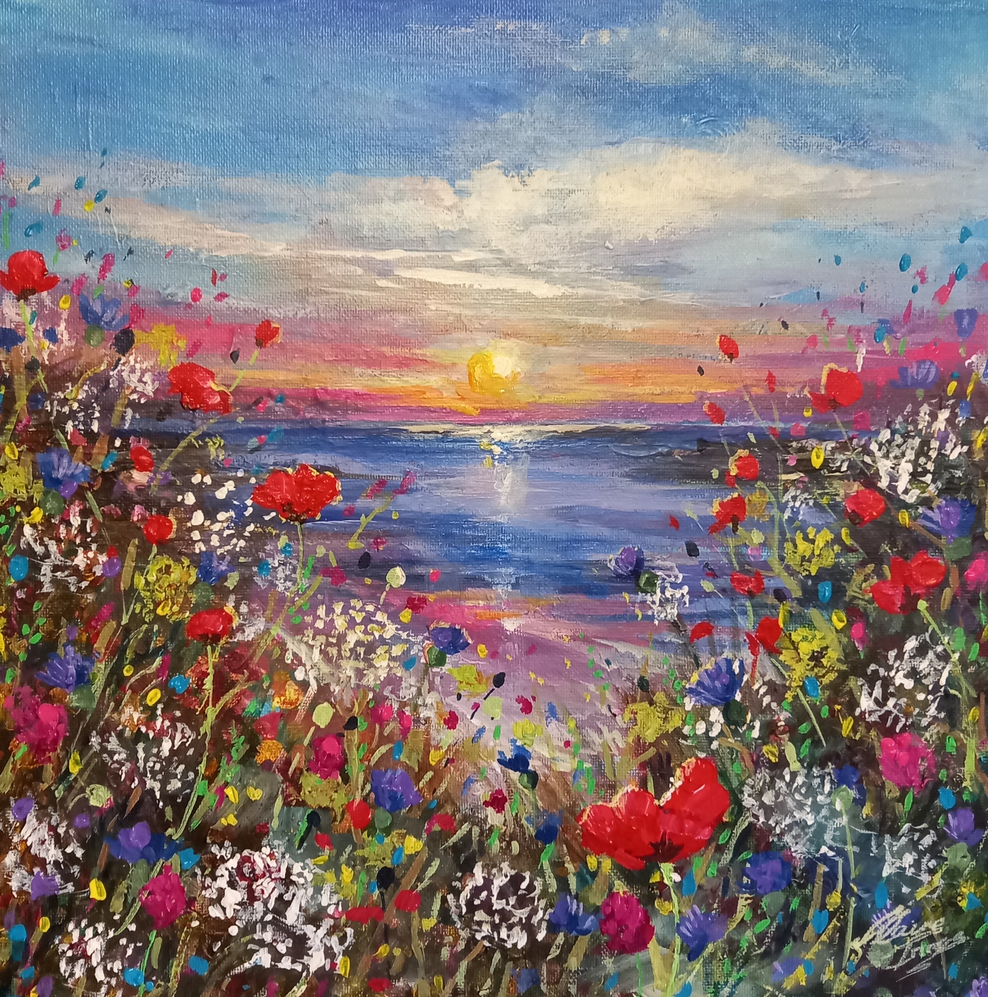 Arisaig Poppies Signed Print