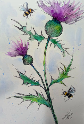 Thistles and Bees