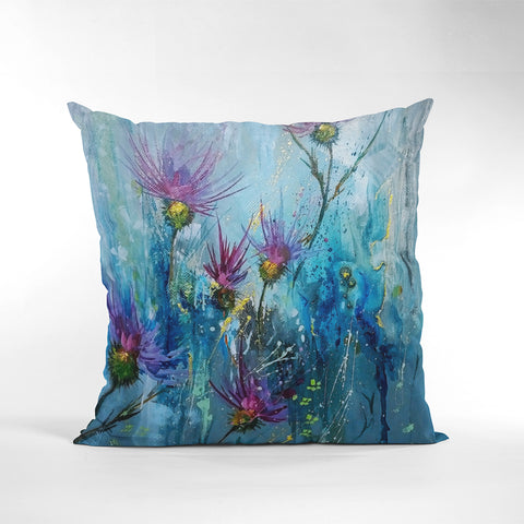 Abstract Thistles - Cushion