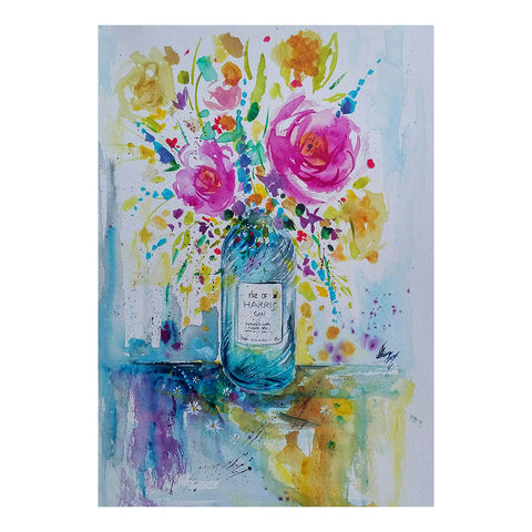 Harris Gin Flowers - Signed Print