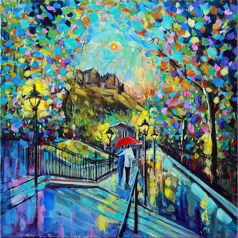 Heading Home, Edinburgh Castle - Signed Print